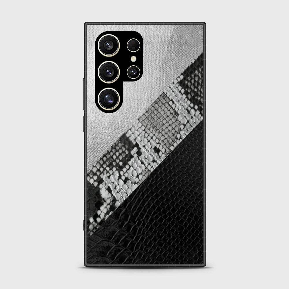 Samsung Galaxy S24 Ultra Cover- Printed Skins Series - HQ Ultra Shine Premium Infinity Glass Soft Silicon Borders Case (Fast Delivery) Design7