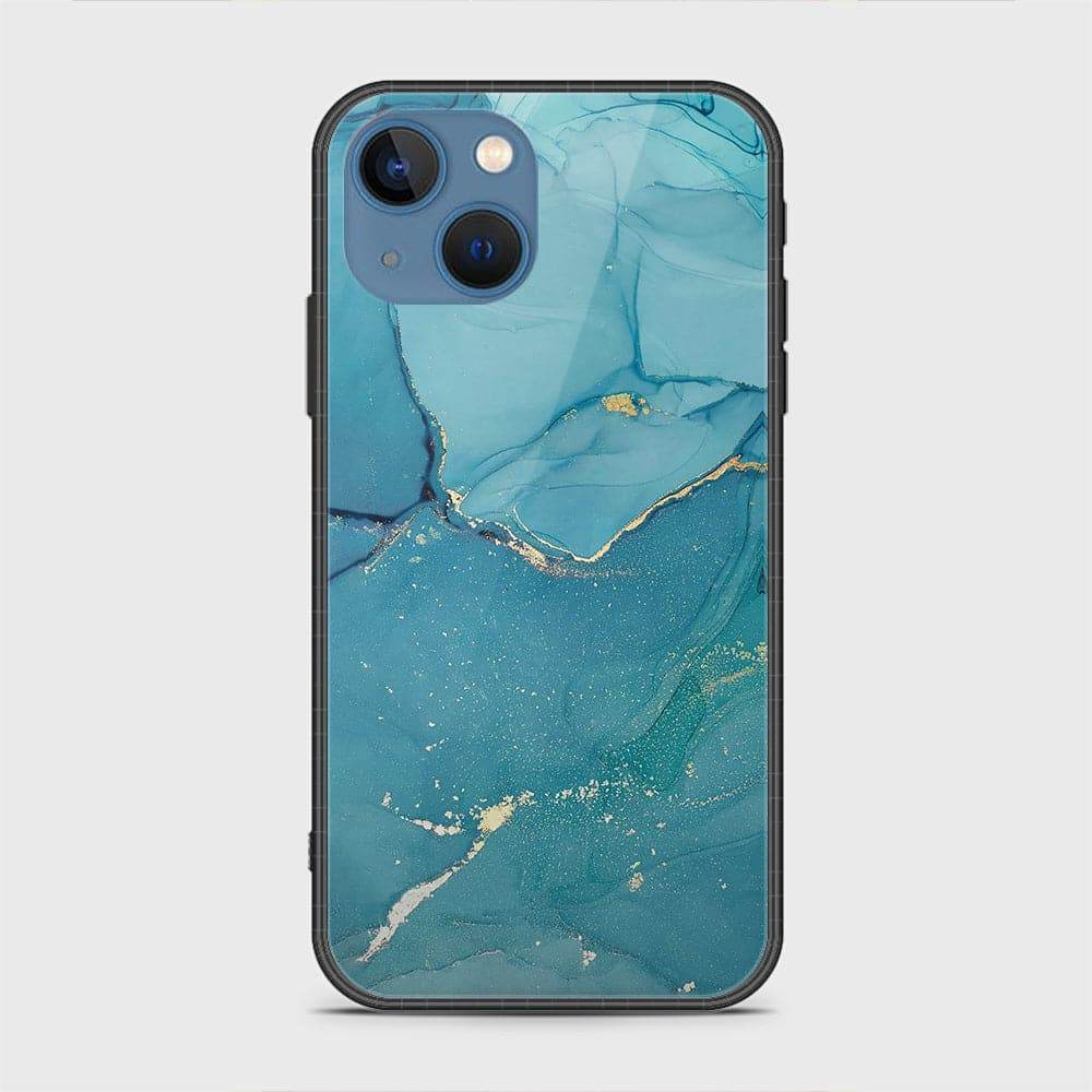 iPhone 13 Cover - Mystic Marble Series - HQ Ultra Shine Premium Infinity Glass Soft Silicon Borders Case Rounded Corner Style Design3