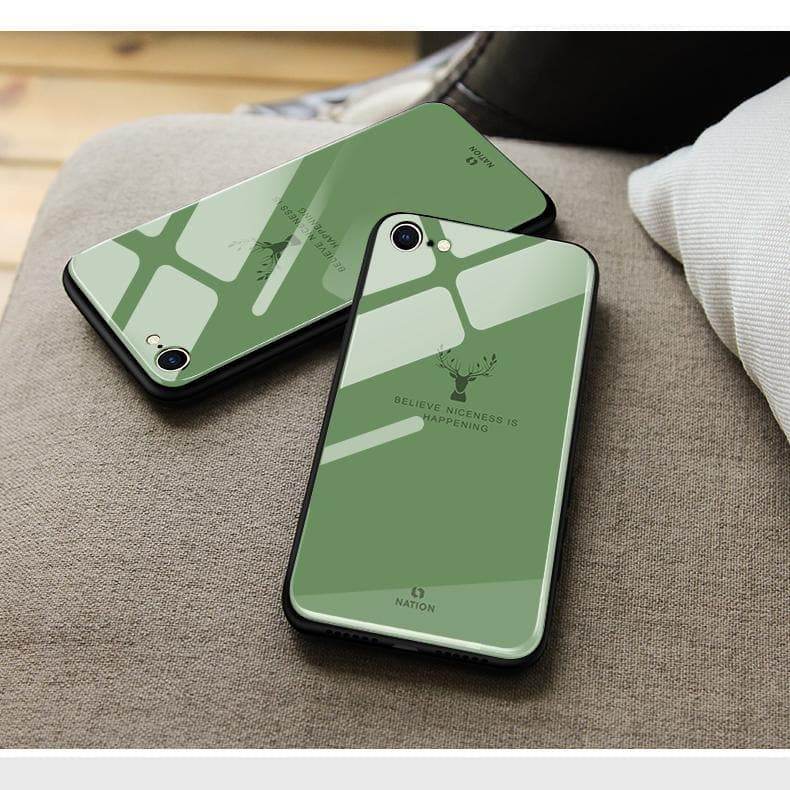 iPhone 11 Cover - Nice Series - HQ Ultra Shine Premium Infinity Glass Soft Silicon Borders Casee