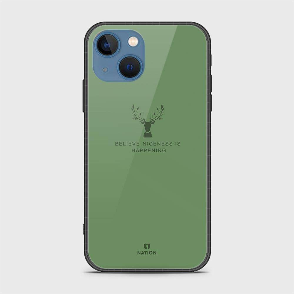 iPhone 13 Cover - Nice Series - HQ Ultra Shine Premium Infinity Glass Soft Silicon Borders Case Design2