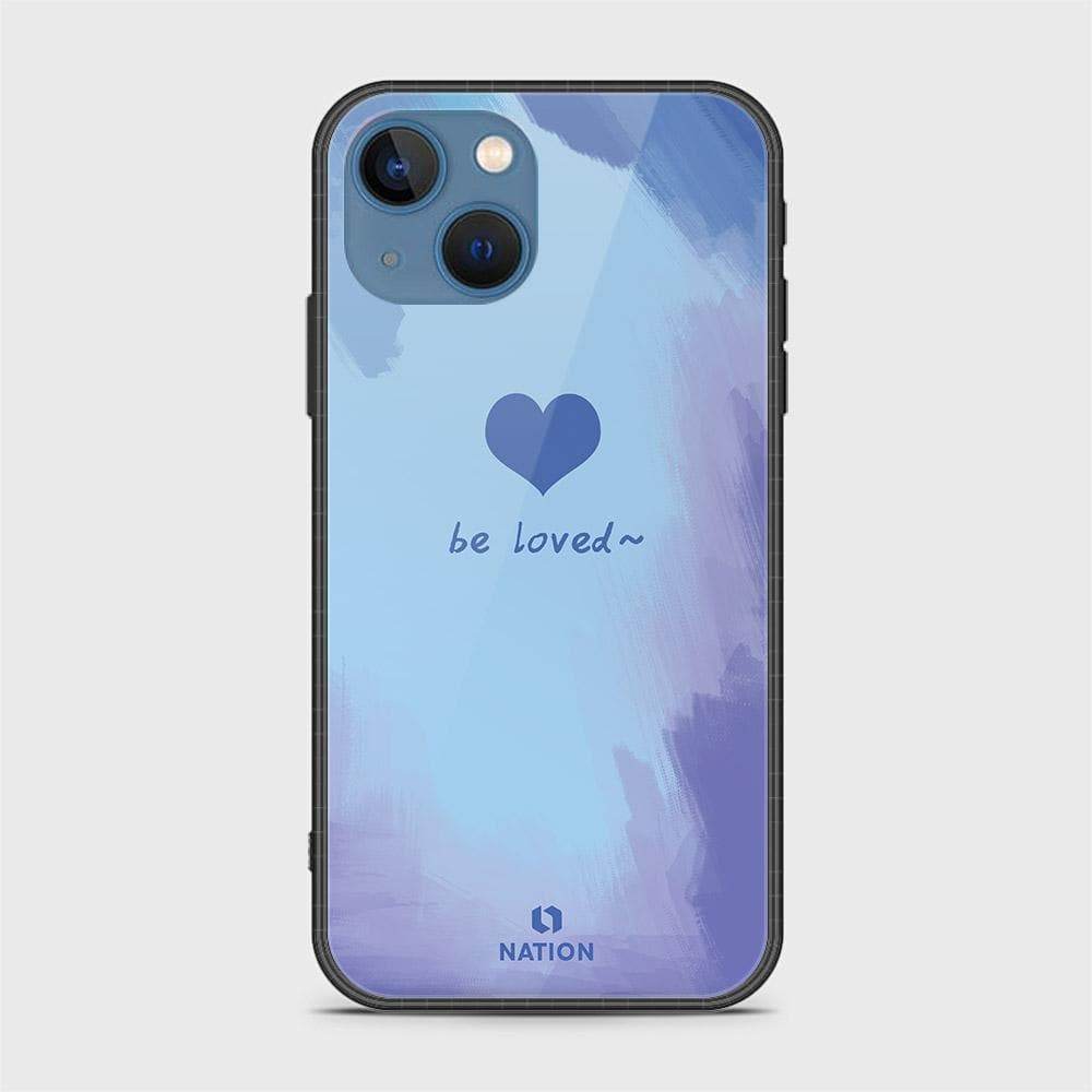 iPhone 13 Cover - Onation Heart Series - HQ Ultra Shine Premium Infinity Glass Soft Silicon Borders Case Design2