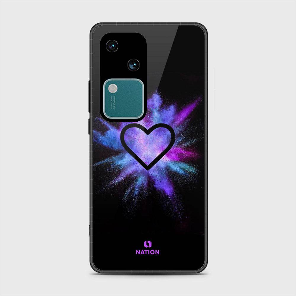 Vivo V30 Cover- Onation Heart Series - HQ Premium Shine Durable Shatterproof Case - Futurestore.pk