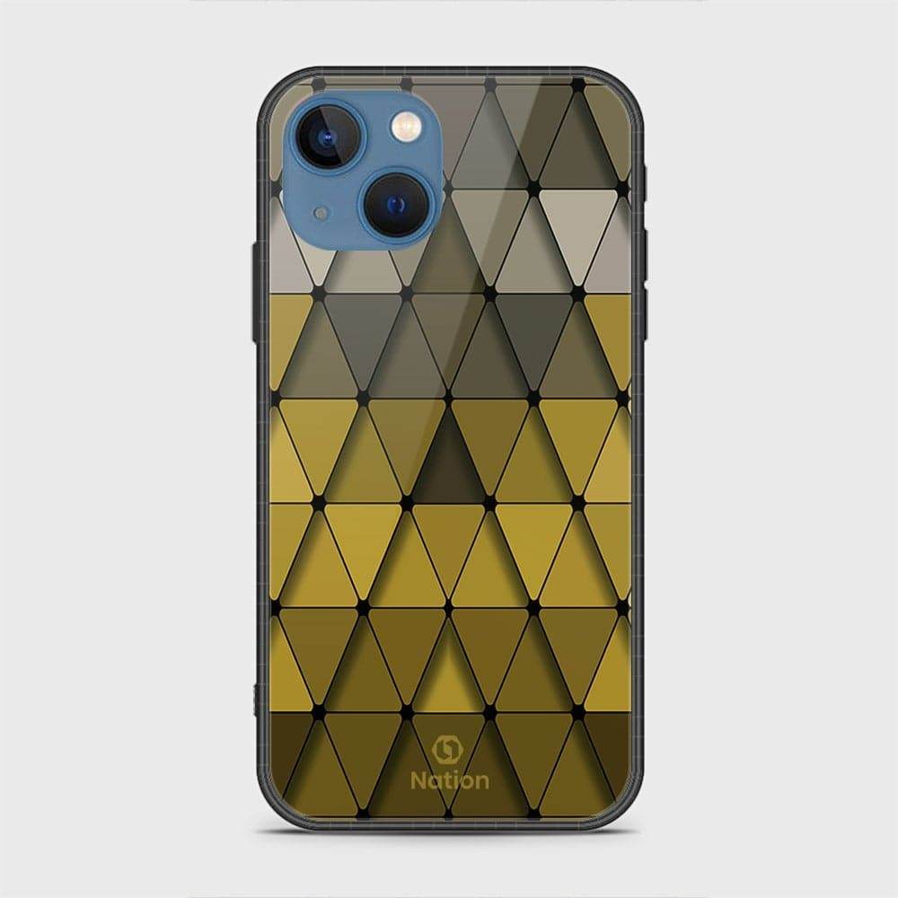 iPhone 13 Cover - Onation Pyramid Series - HQ Ultra Shine Premium Infinity Glass Soft Silicon Borders Case Rounded Corner Style Design1