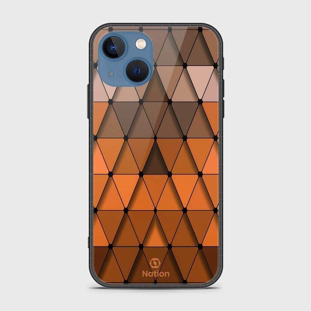 iPhone 13 Cover - Onation Pyramid Series - HQ Ultra Shine Premium Infinity Glass Soft Silicon Borders Case Rounded Corner Style Design5