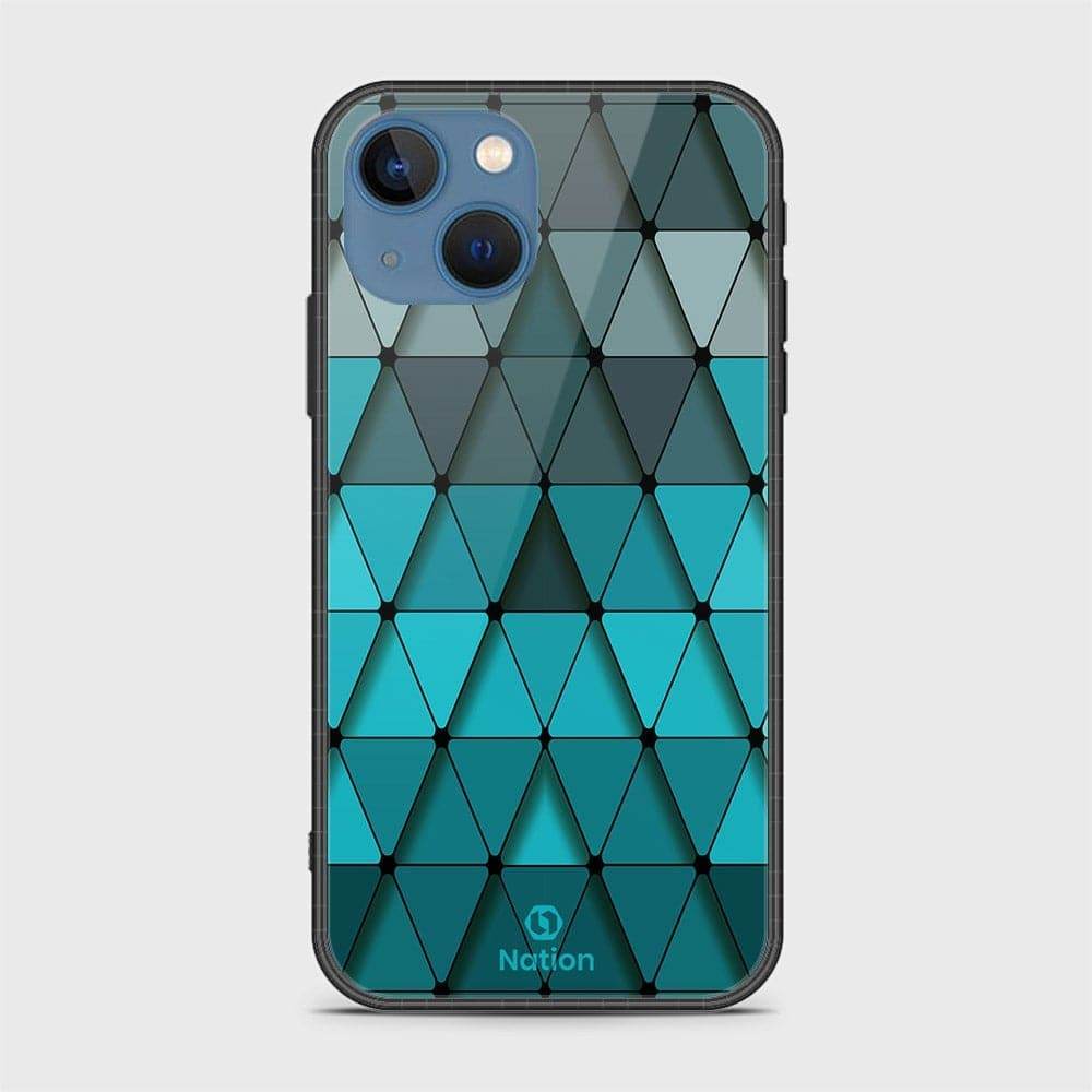 iPhone 13 Cover - Onation Pyramid Series - HQ Ultra Shine Premium Infinity Glass Soft Silicon Borders Case Rounded Corner Style Design7