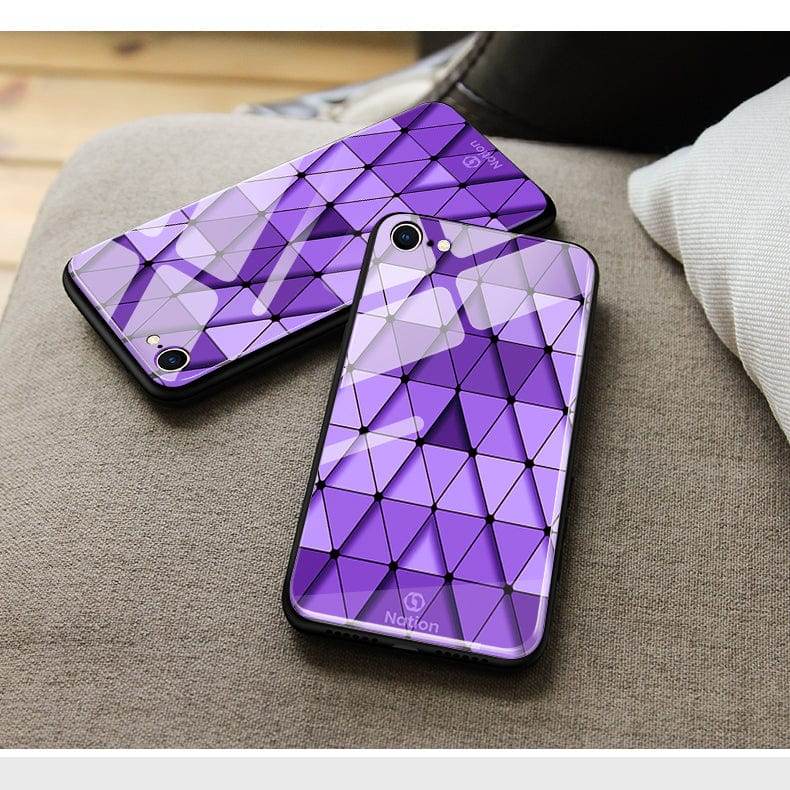 iPhone 13 Cover- Onation Pyramid Series - HQ Ultra Shine Premium Infinity Glass Soft Silicon Borders Case