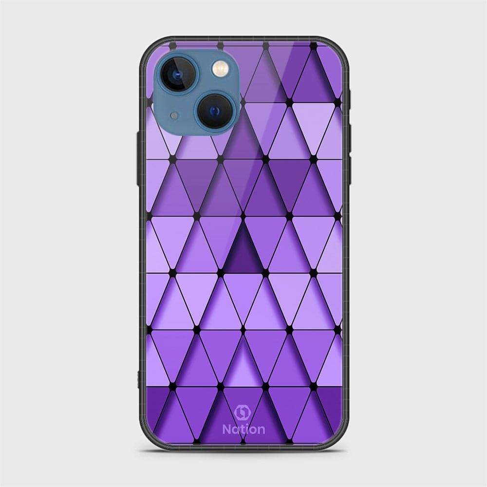 iPhone 13 Cover - Onation Pyramid Series - HQ Ultra Shine Premium Infinity Glass Soft Silicon Borders Case Rounded Corner Style Design8