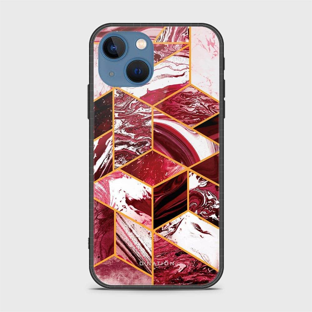 iPhone 13 Cover - O'Nation Shades of Marble Series - HQ Ultra Shine Premium Infinity Glass Soft Silicon Borders Case - Futurestore.pk