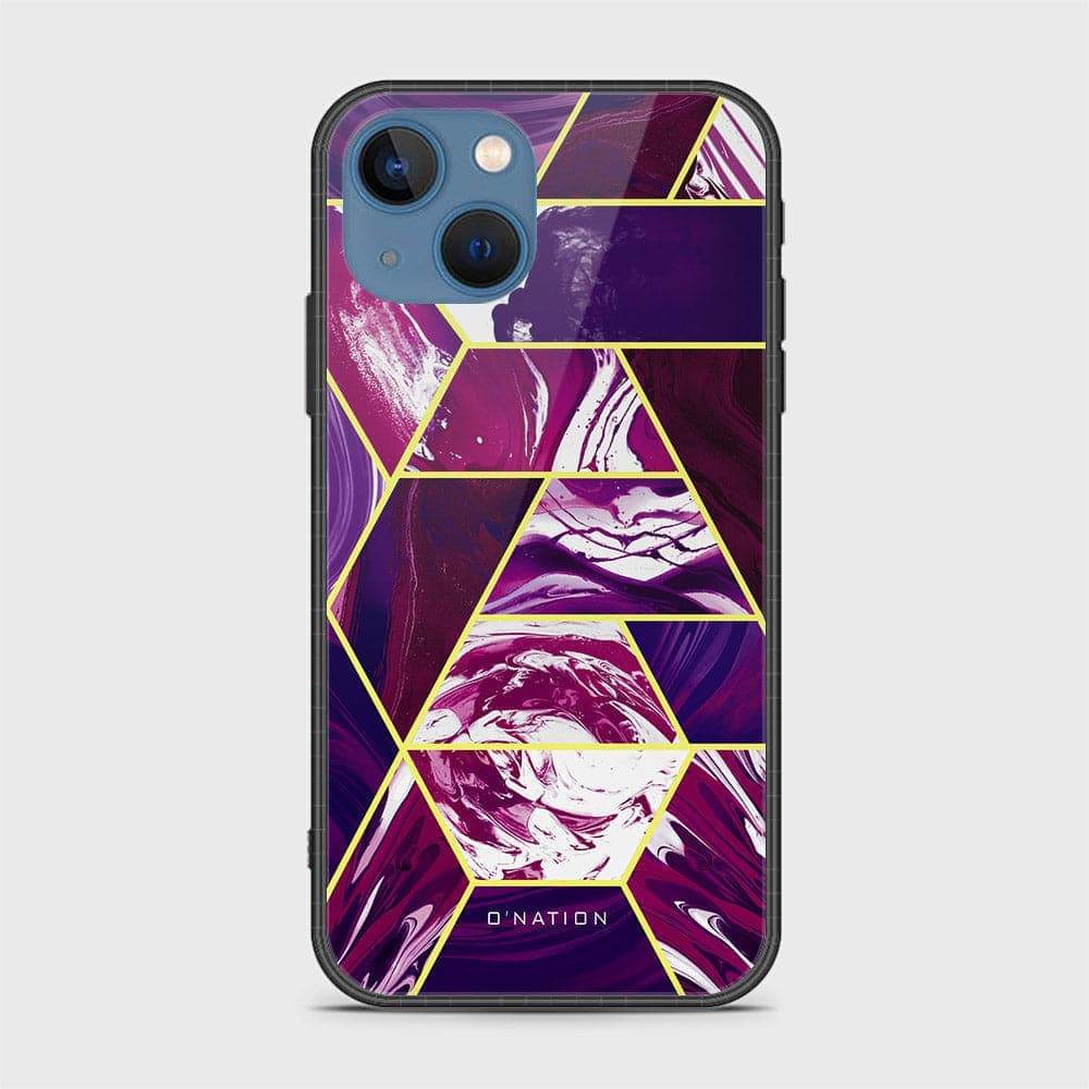 iPhone 13 Cover - O'Nation Shades of Marble Series - HQ Ultra Shine Premium Infinity Glass Soft Silicon Borders Case - Futurestore.pk