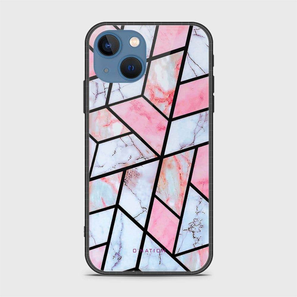 iPhone 13 Cover - O'Nation Shades of Marble Series - HQ Ultra Shine Premium Infinity Glass Soft Silicon Borders Case - Futurestore.pk