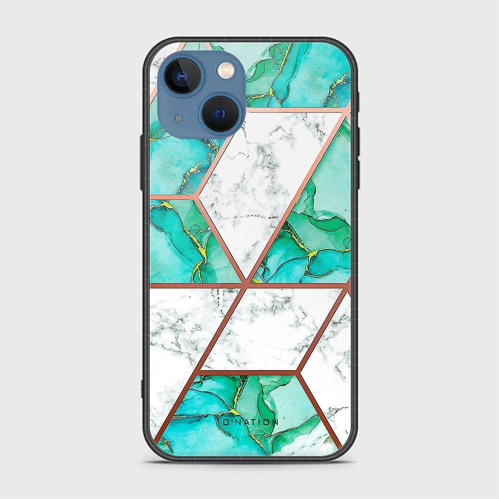 iPhone 13 Cover - O'Nation Shades of Marble Series - HQ Ultra Shine Premium Infinity Glass Soft Silicon Borders Case - Futurestore.pk