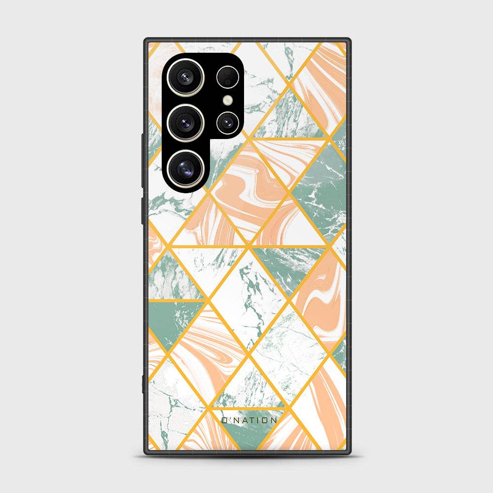 Samsung Galaxy S24 Ultra Cover- O'Nation Shades of Marble Series - HQ Premium Shine Durable Shatterproof Case Design4