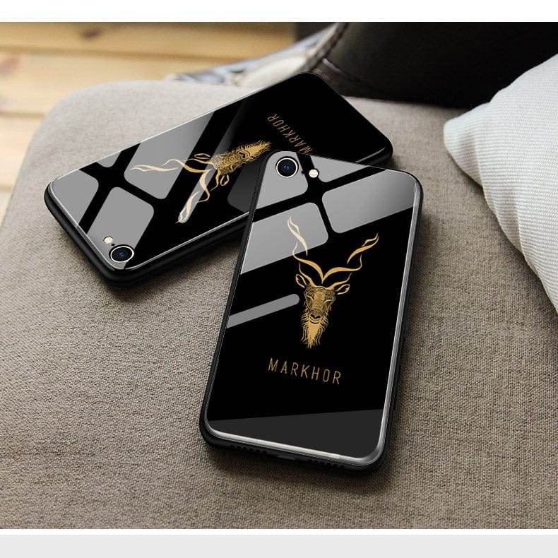 iPhone 13 Cover - Markhor Series - HQ Ultra Shine Premium Infinity Glass Soft Silicon Borders Case