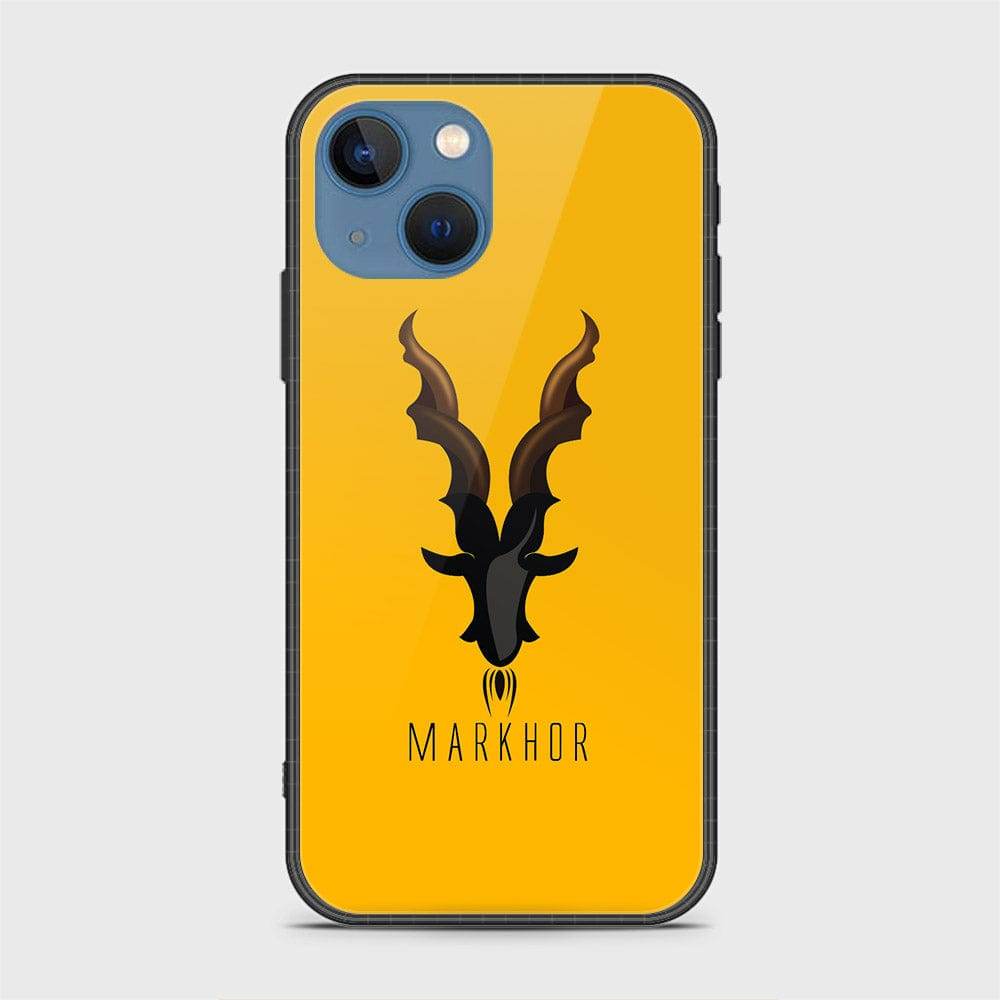iPhone 13 Cover - Markhor Series - HQ Ultra Shine Premium Infinity Glass Soft Silicon Borders Case Design1
