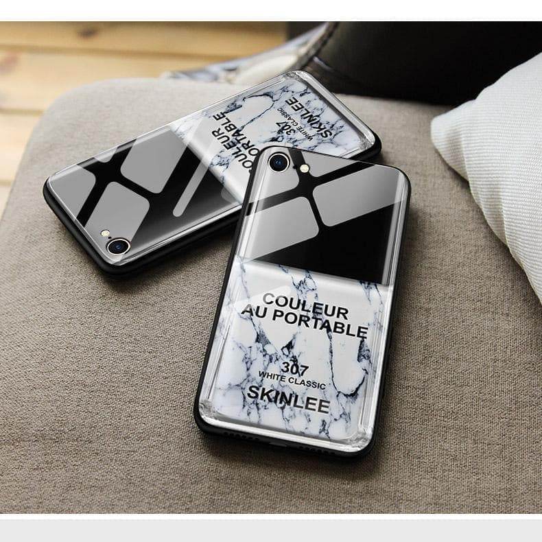 iPhone 13 Cover - Couleur Au Portable Series Series - HQ Ultra Shine Premium Infinity Glass Soft Silicon Borders Case