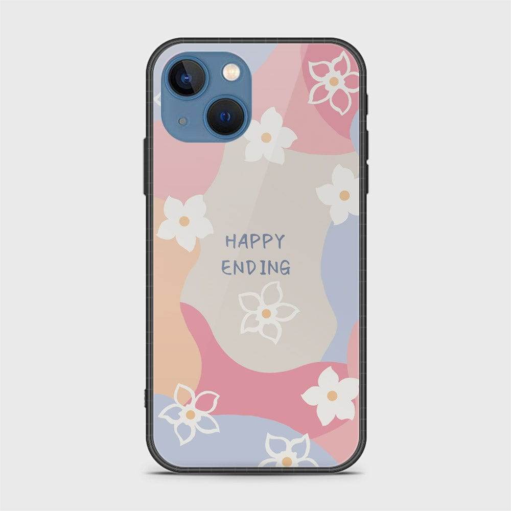 iPhone 13 Cover - Happy Series - HQ Ultra Shine Premium Infinity Glass Soft Silicon Borders Case Design1