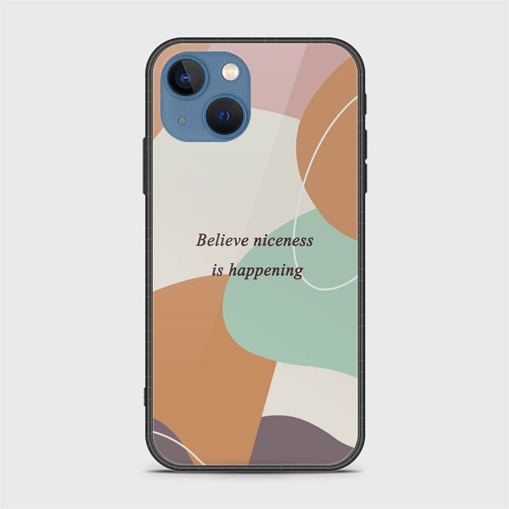 iPhone 13 Cover - Happy Series - HQ Ultra Shine Premium Infinity Glass Soft Silicon Borders Case Design5