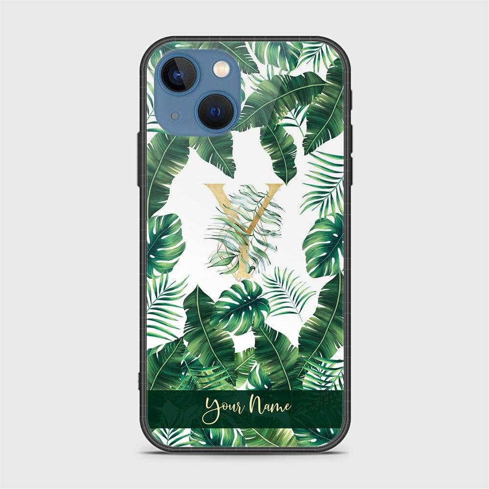 iPhone 13 Cover - Personalized Alphabet Series - HQ Ultra Shine Premium Infinity Glass Soft Silicon Borders Case Design5