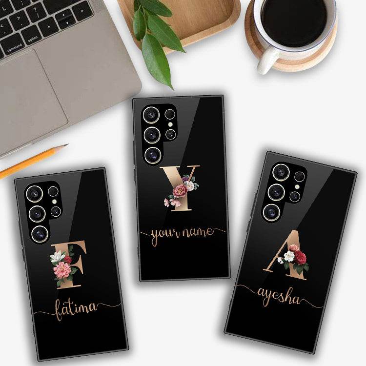 Samsung Galaxy S24 Ultra Cover- Personalized Alphabet Series - HQ Premium Shine Durable Shatterproof Case Design1