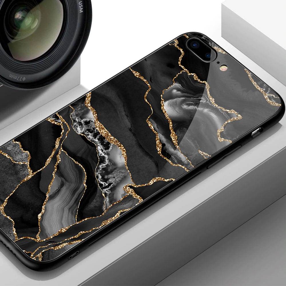 iPhone 13 Cover- Black Marble Series - HQ Ultra Shine Premium Infinity Glass Soft Silicon Borders Case - Futurestore.pk