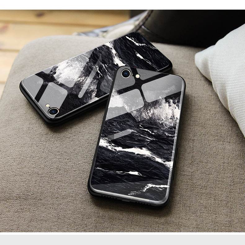 Realme 13 Plus 5G - Black Marble Series - HQ Premium Shine Durable Shatterproof Case - Futurestore.pk