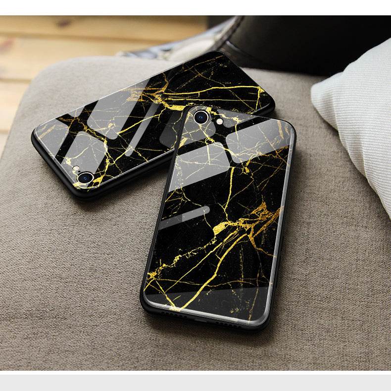 Oppo Reno 13 - Black Marble Series - HQ Premium Shine Durable Shatterproof Case - Futurestore.pk