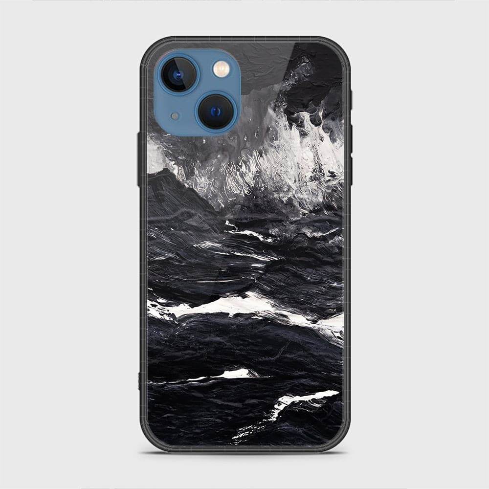 iPhone 13 Cover - Black Marble Series - HQ Ultra Shine Premium Infinity Glass Soft Silicon Borders Case (Fast Delivery) Rounded Corner Style Design7