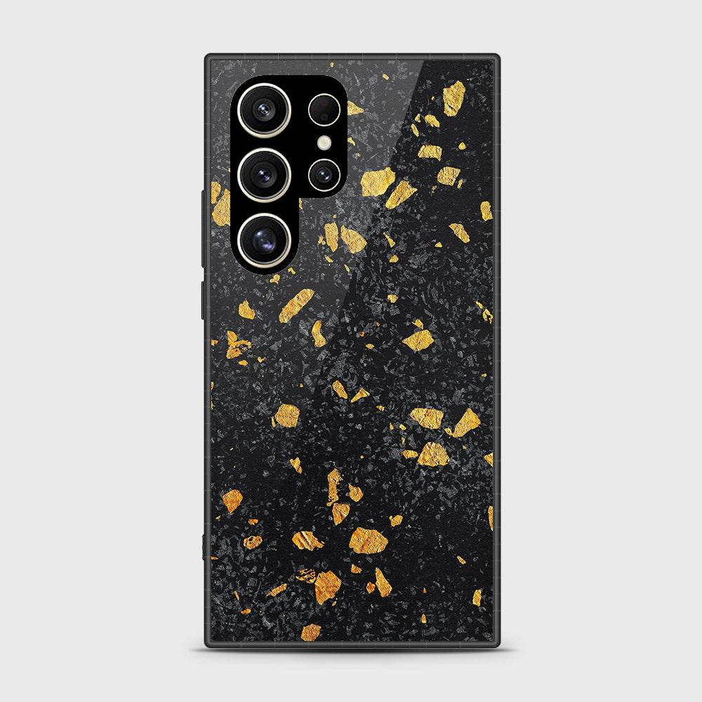 Samsung Galaxy S24 Ultra Cover- Black Marble Series - HQ Ultra Shine Premium Infinity Glass Soft Silicon Borders Case (Fast Delivery) Design3