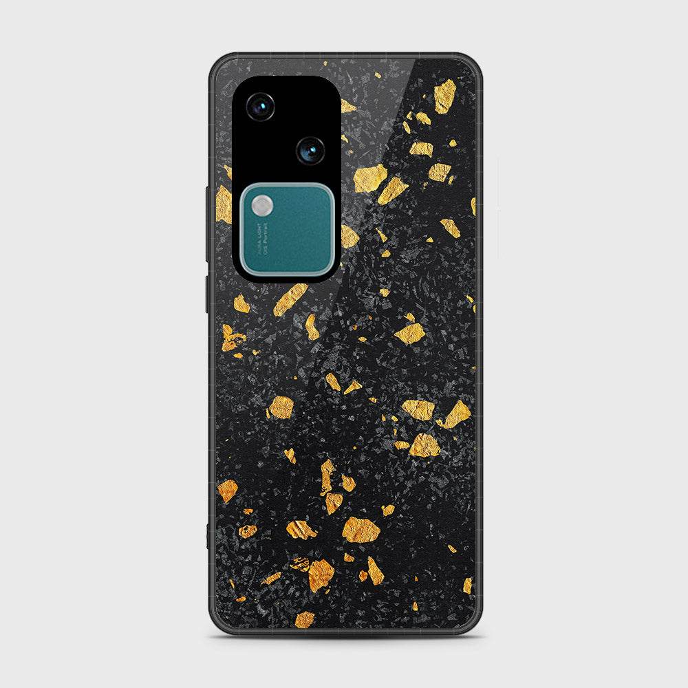 Vivo V30 Cover- Black Marble Series - HQ Premium Shine Durable Shatterproof Case - Futurestore.pk