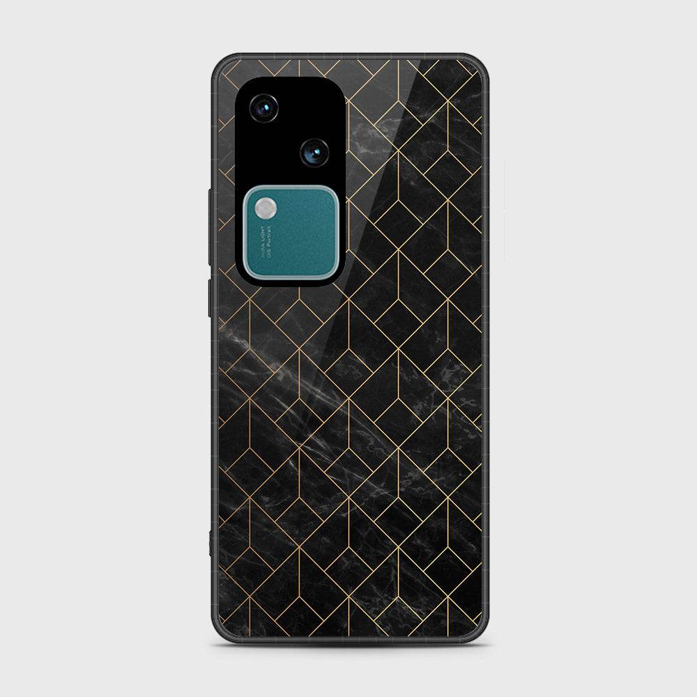 Vivo V30 Cover- Black Marble Series - HQ Premium Shine Durable Shatterproof Case - Futurestore.pk