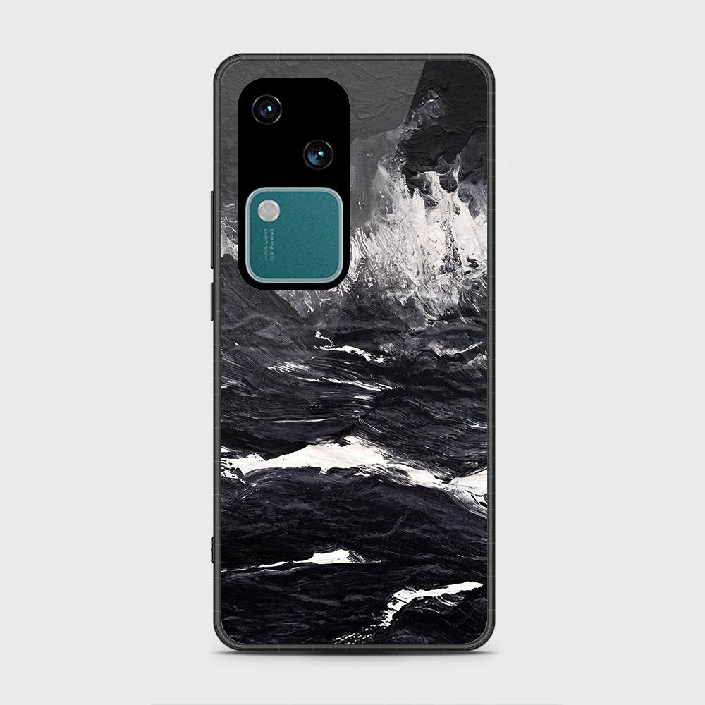 Vivo V30 Cover- Black Marble Series - HQ Premium Shine Durable Shatterproof Case - Futurestore.pk