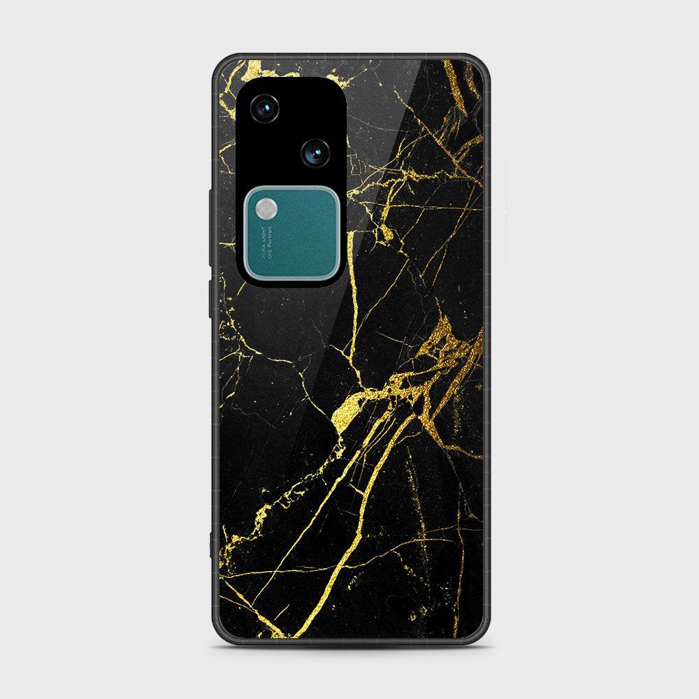 Vivo V30 Cover- Black Marble Series - HQ Premium Shine Durable Shatterproof Case - Futurestore.pk