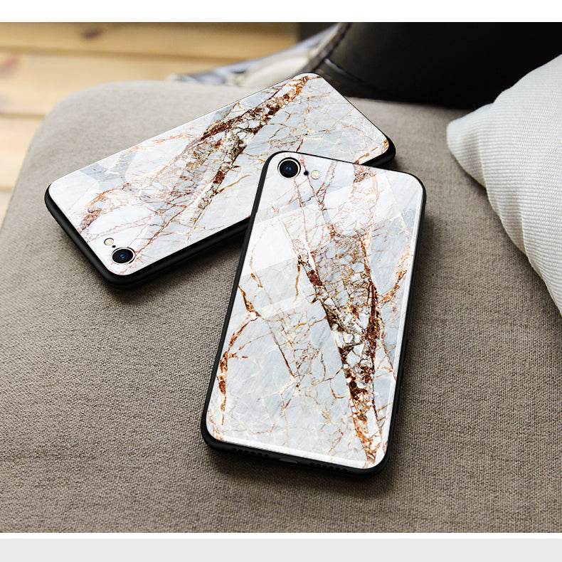 Tecno Camon 40 - White Marble Series - HQ Premium Shine Durable Shatterproof Case