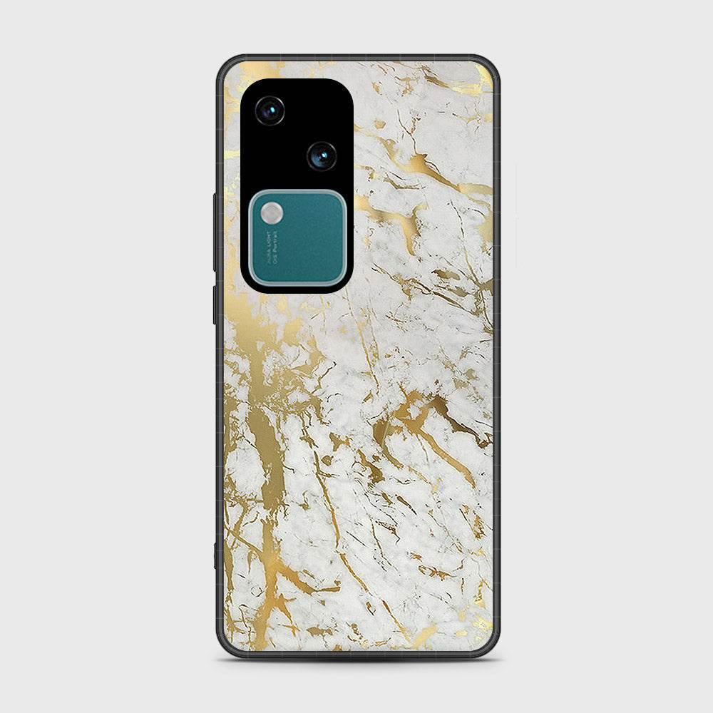 Vivo V30 Cover- White Marble Series - HQ Premium Shine Durable Shatterproof Case - Futurestore.pk
