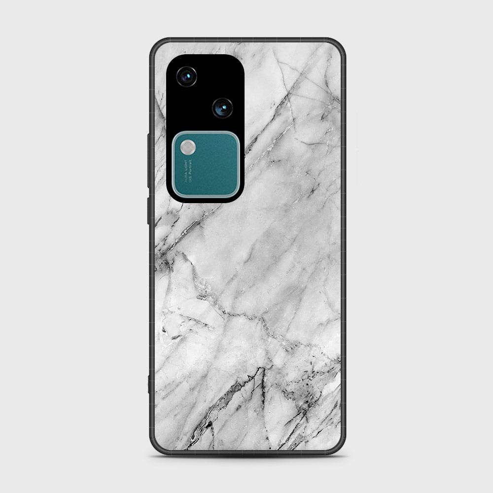 Vivo V30 Cover- White Marble Series - HQ Premium Shine Durable Shatterproof Case - Futurestore.pk
