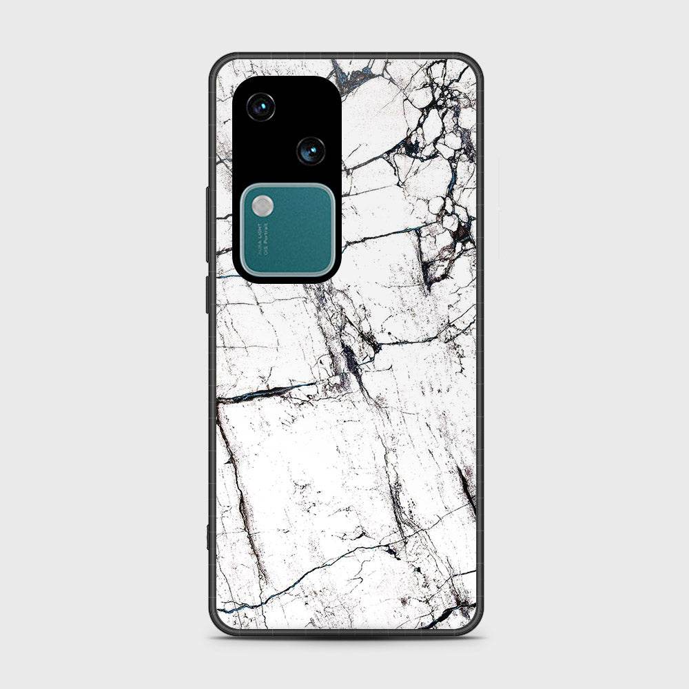 Vivo V30 Cover- White Marble Series 2 - HQ Premium Shine Durable Shatterproof Case - Futurestore.pk