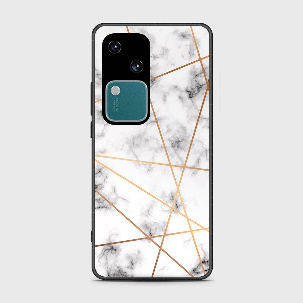 Vivo V30 Cover- White Marble Series 2 - HQ Premium Shine Durable Shatterproof Case - Futurestore.pk