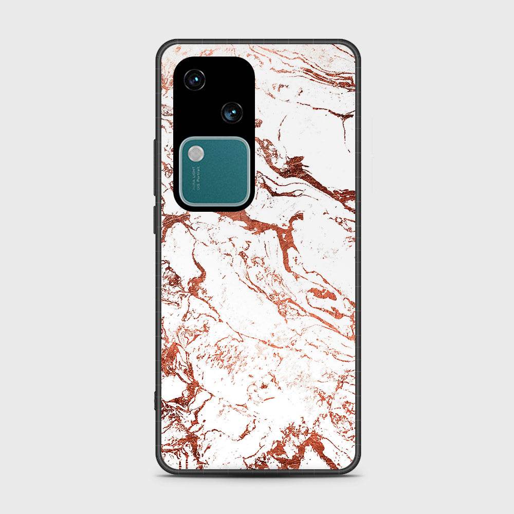 Vivo V30 Cover- White Marble Series 2 - HQ Premium Shine Durable Shatterproof Case - Futurestore.pk
