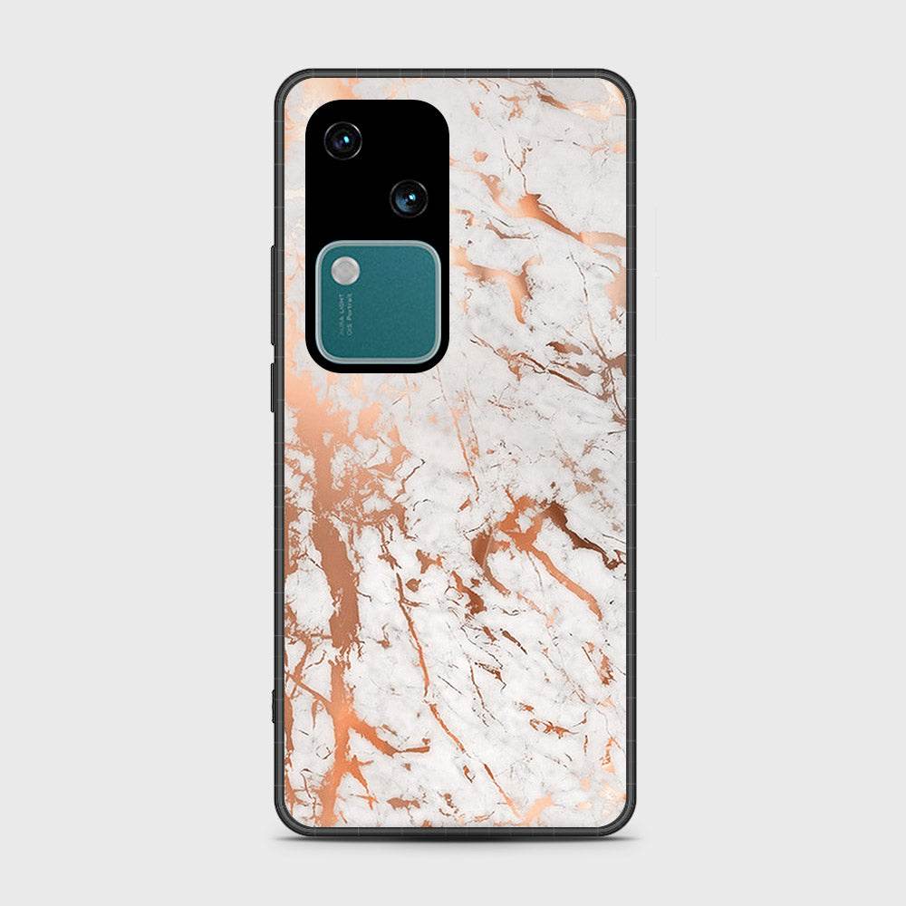 Vivo V30 Cover- White Marble Series 2 - HQ Premium Shine Durable Shatterproof Case - Futurestore.pk