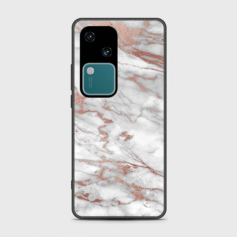 Vivo V30 Cover- White Marble Series 2 - HQ Premium Shine Durable Shatterproof Case - Futurestore.pk