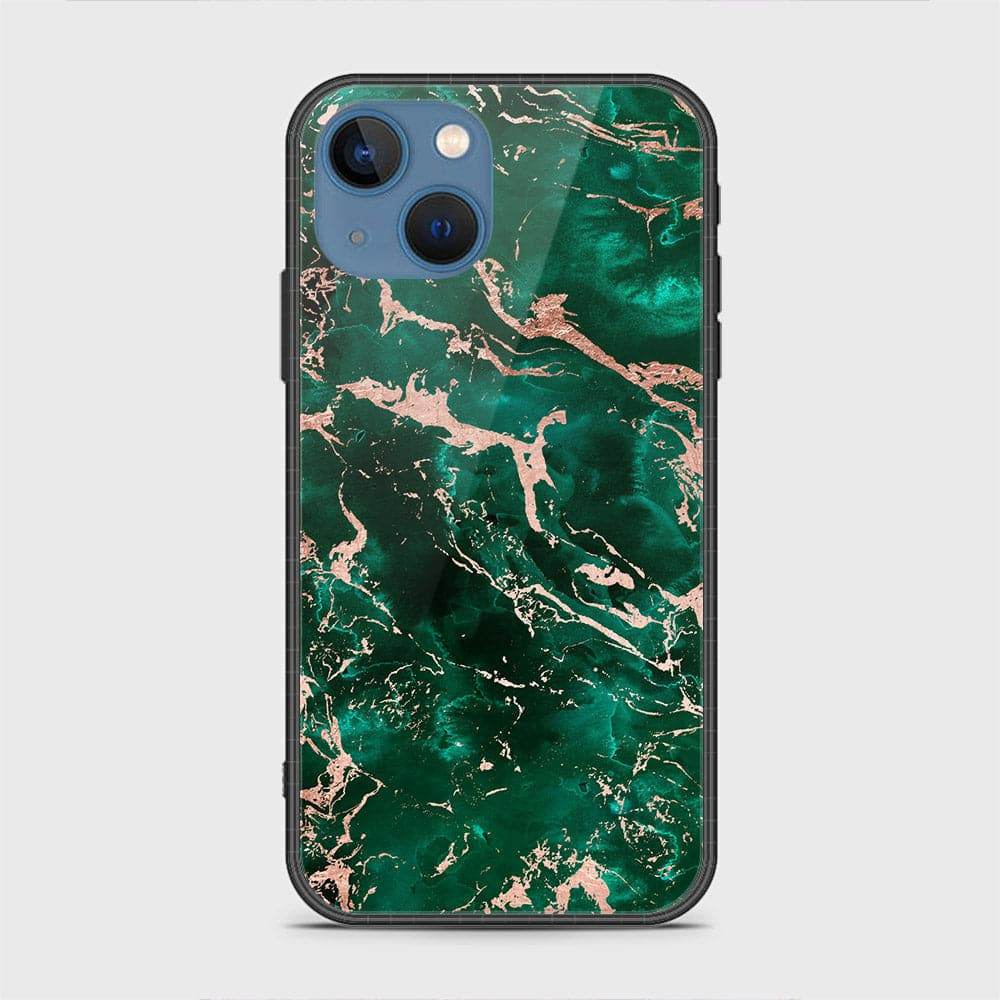 iPhone 13 Cover - Colorful Marble Series - HQ Ultra Shine Premium Infinity Glass Soft Silicon Borders Case Rounded Corner Style Design7