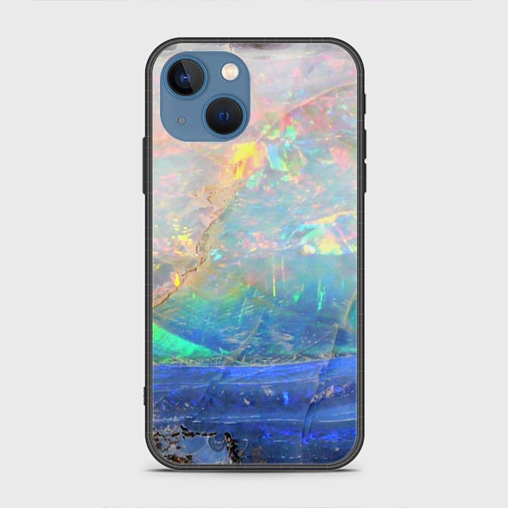 iPhone 13 Cover - Colorful Marble Series - HQ Ultra Shine Premium Infinity Glass Soft Silicon Borders Case Rounded Corner Style Design8 g19
