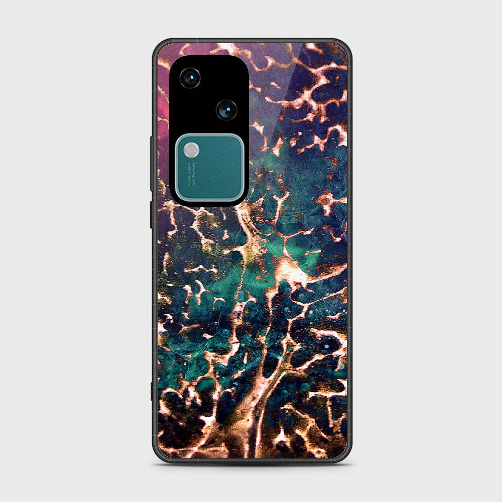 Vivo V30 Cover- Colorful Marble Series - HQ Premium Shine Durable Shatterproof Case - Futurestore.pk