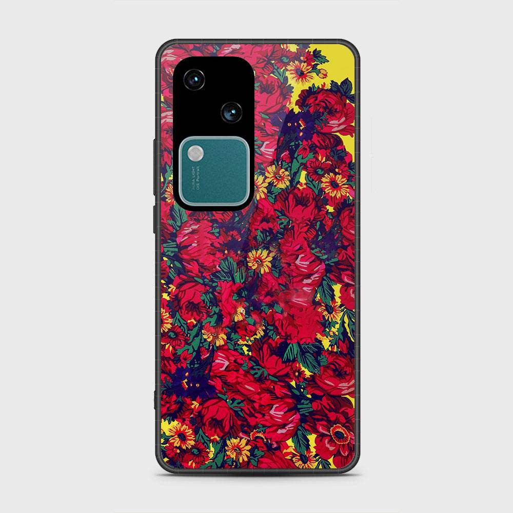 Vivo V30 Cover- Floral Series - HQ Premium Shine Durable Shatterproof Case - Futurestore.pk