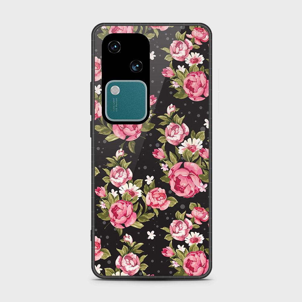 Vivo V30 Cover- Floral Series - HQ Premium Shine Durable Shatterproof Case - Futurestore.pk