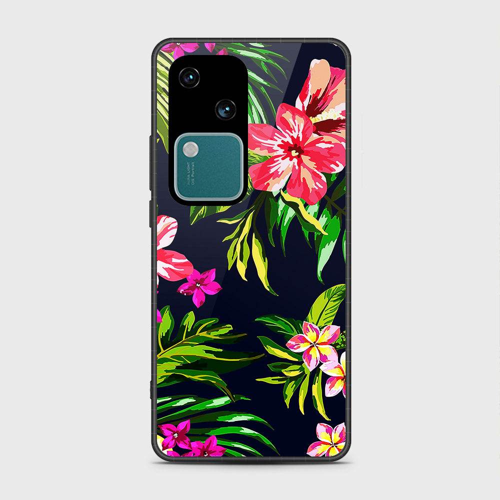 Vivo V30 Cover- Floral Series - HQ Premium Shine Durable Shatterproof Case - Futurestore.pk