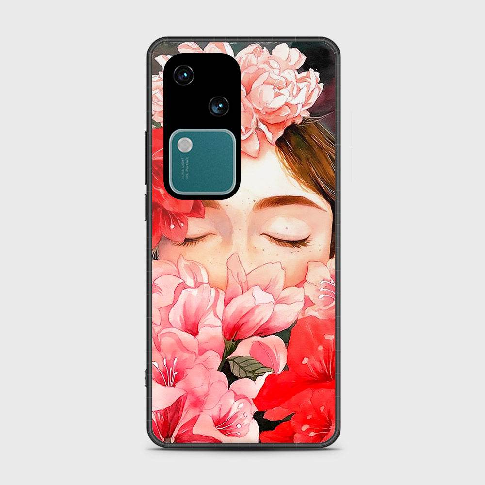 Vivo V30 Cover- Floral Series - HQ Premium Shine Durable Shatterproof Case - Futurestore.pk
