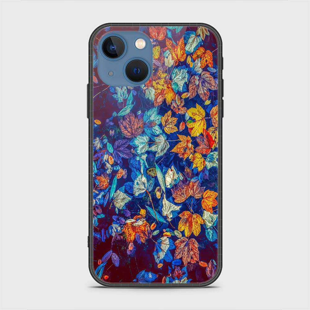 iPhone 13 Cover - Floral Series 2 - HQ Ultra Shine Premium Infinity Glass Soft Silicon Borders Case - Futurestore.pk