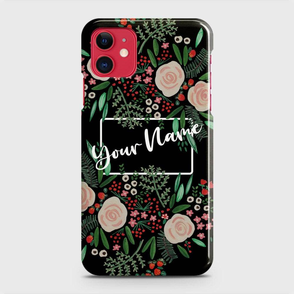 iPhone 11 Cover - Floral Series - Matte Finish - Snap On Hard Case with LifeTime Colors Guarantee - Futurestore.pk