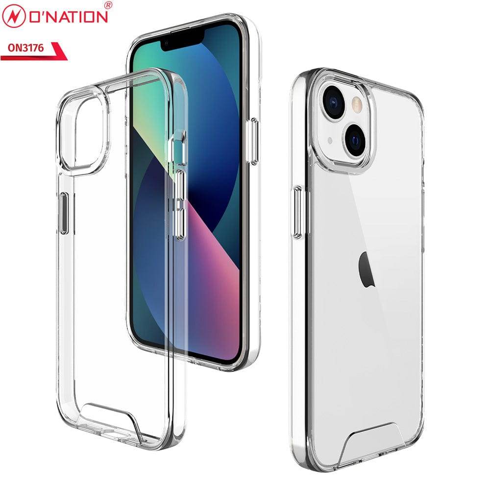 iPhone 13 Cover - ONation Essential Series - Premium Quality No Yellowing Drop Tested Tpu+Pc Clear Soft Edges